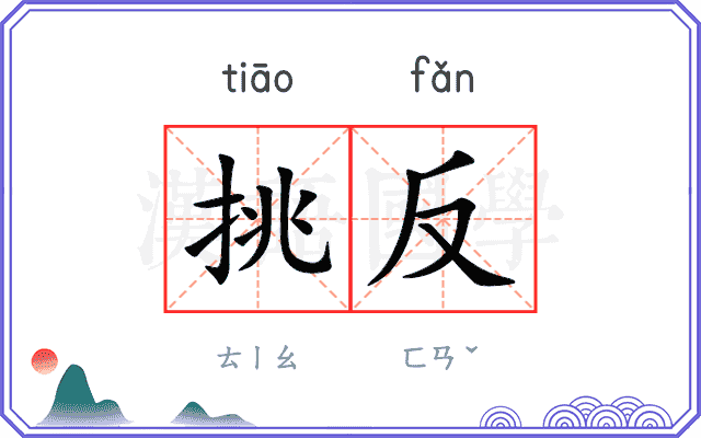 挑反