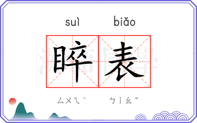 睟表
