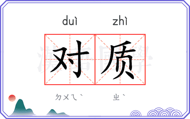 对质