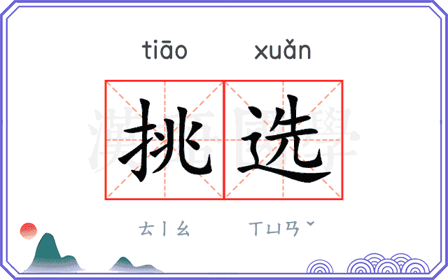 挑选