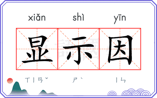显示因