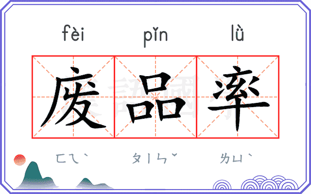 废品率