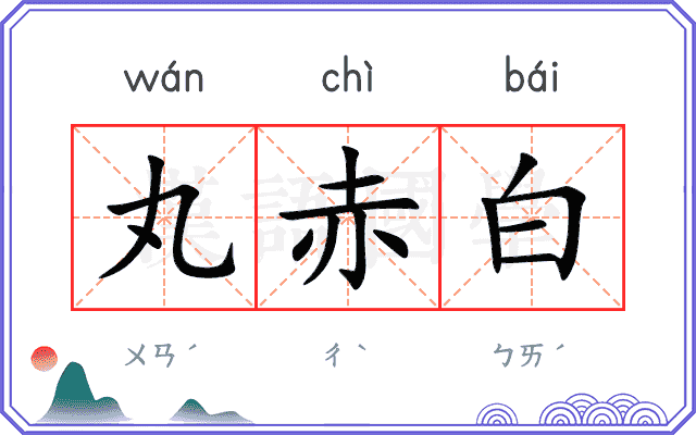 丸赤白