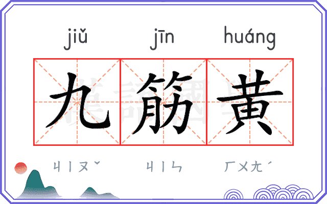 九筋黄