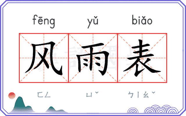 风雨表