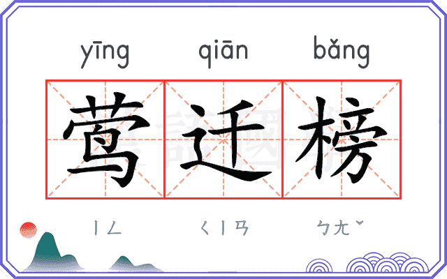莺迁榜