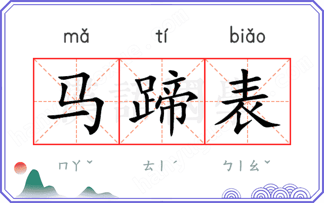 马蹄表