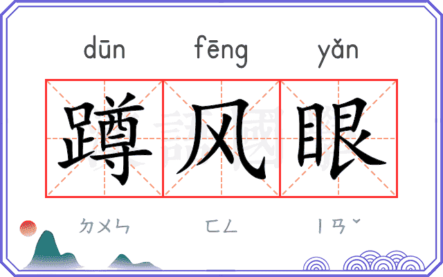 蹲风眼