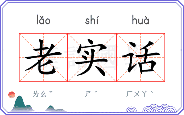 老实话