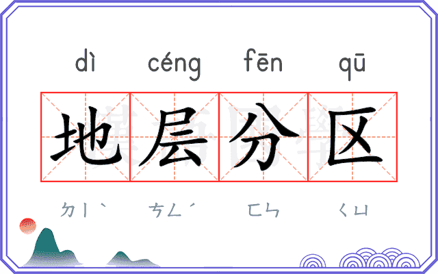 地层分区