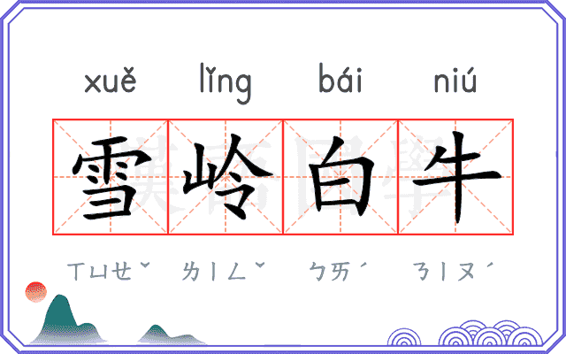 雪岭白牛