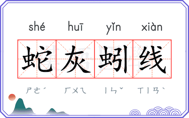 蛇灰蚓线