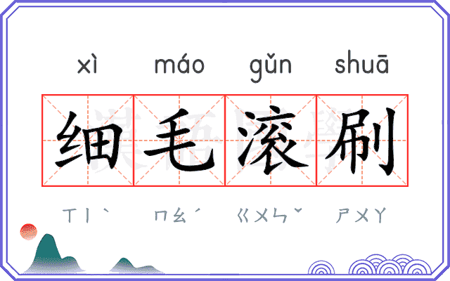 细毛滚刷