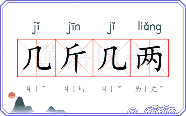 几斤几两