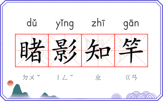 睹影知竿