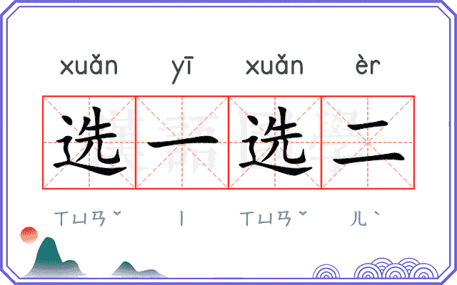 选一选二