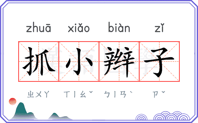 抓小辫子
