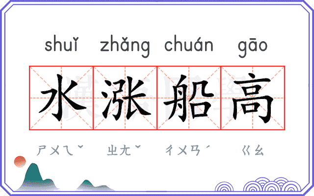 水涨船高
