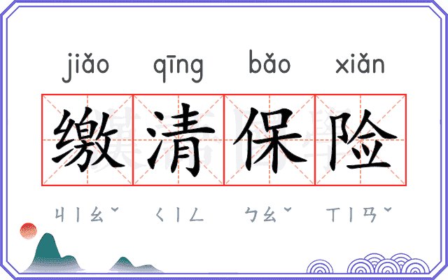 缴清保险