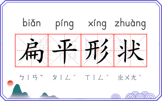 扁平形状