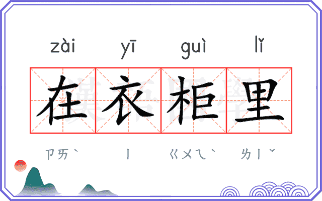 在衣柜里