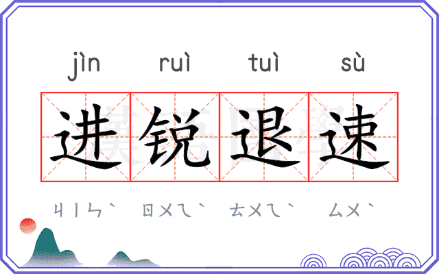 进锐退速