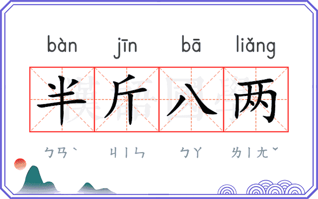 半斤八两