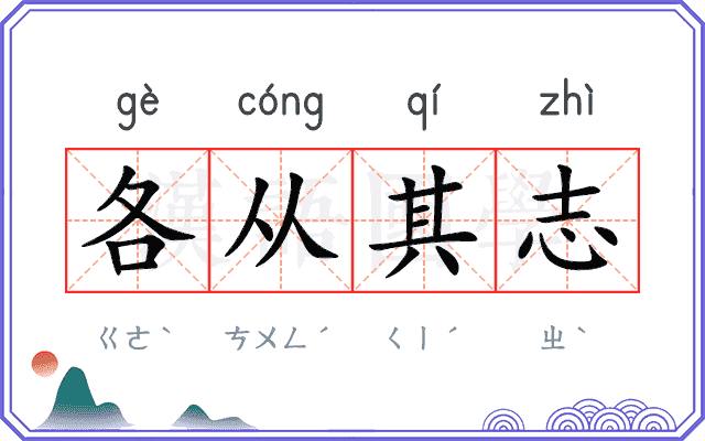 各从其志