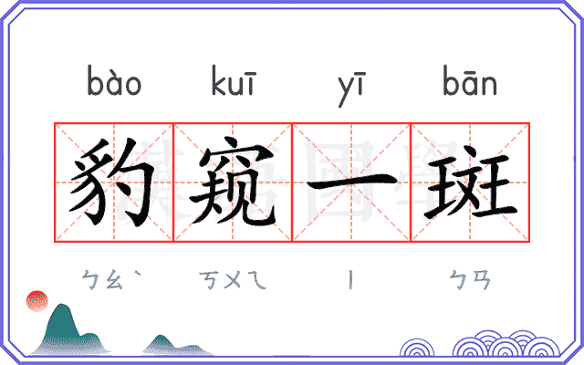 豹窥一斑