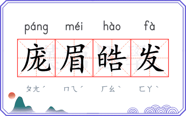 庞眉皓发