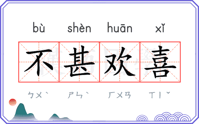 不甚欢喜
