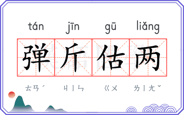 弹斤估两
