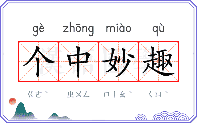 个中妙趣