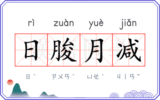 日朘月减