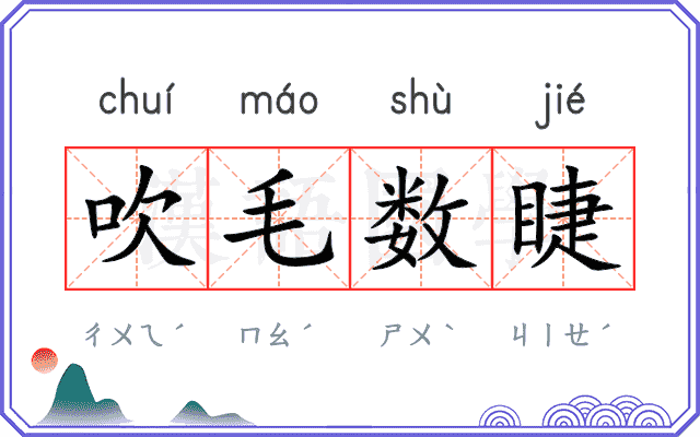 吹毛数睫