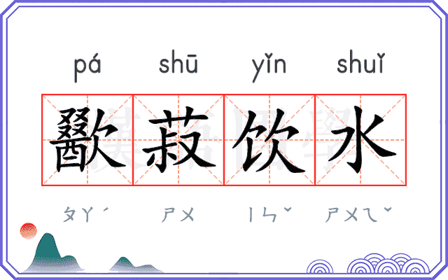 歠菽饮水