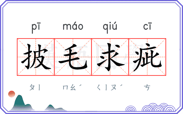 披毛求疵