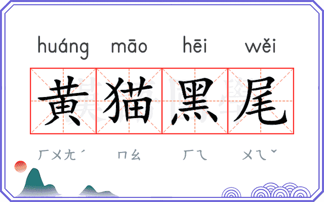黄猫黑尾