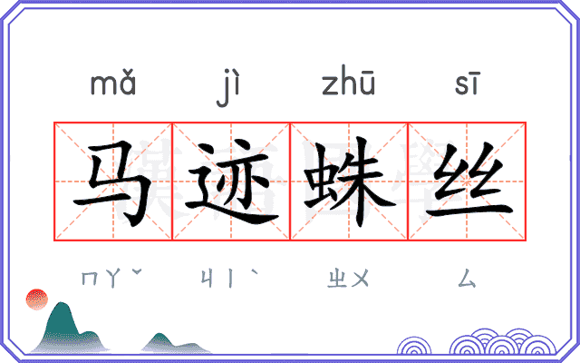 马迹蛛丝