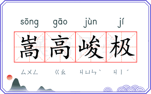 嵩高峻极