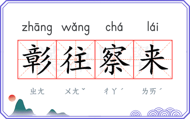 彰往察来