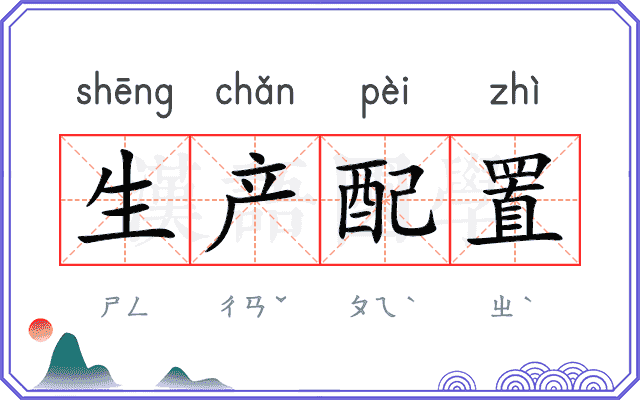 生产配置