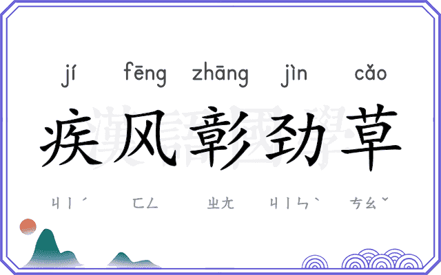 疾风彰劲草